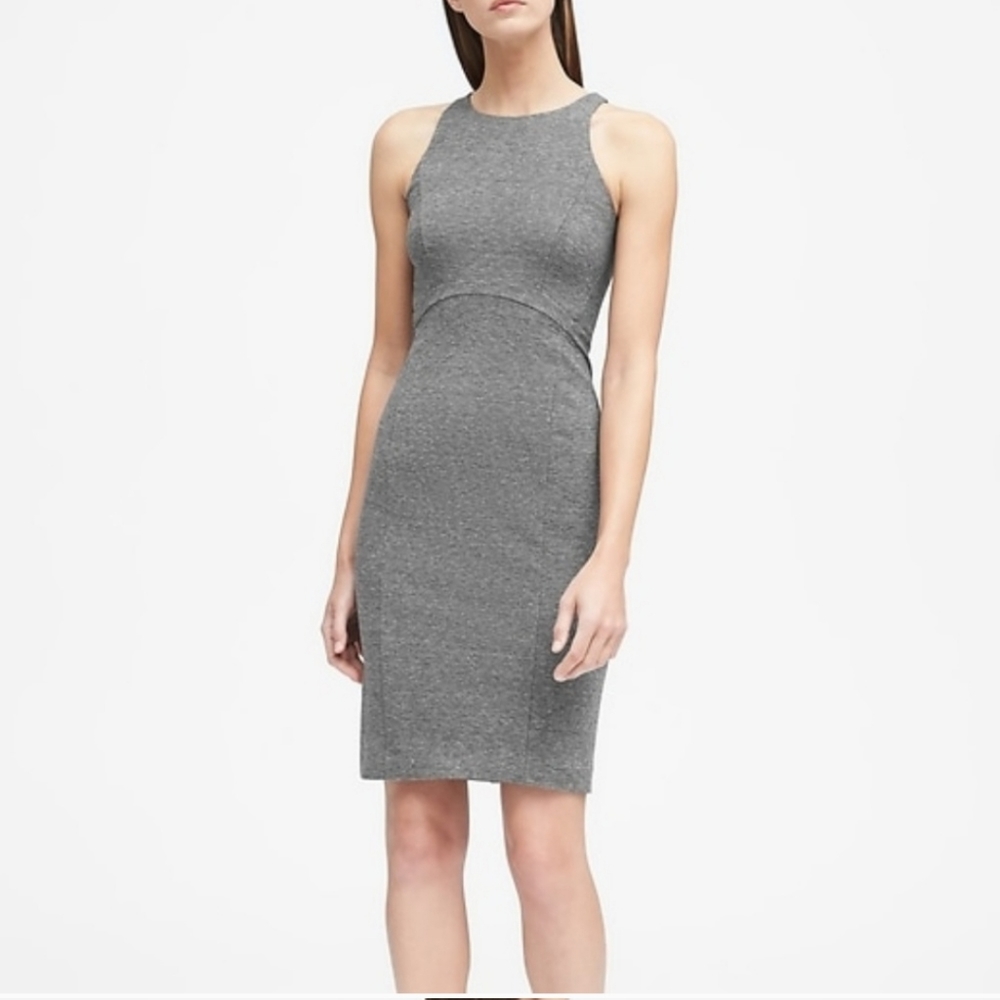 BR Ponte Racerback Bodycon Dress, Size 10